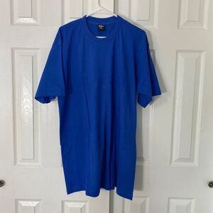 NWOT 100% Cotton Made in USA Royal Blue Plus Size T-Shirt Size 3XL